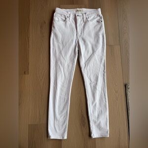 Madewell Classic White Denim Crop